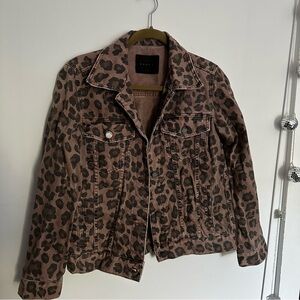 Blank NYC Leopard Print Denim Jacket
